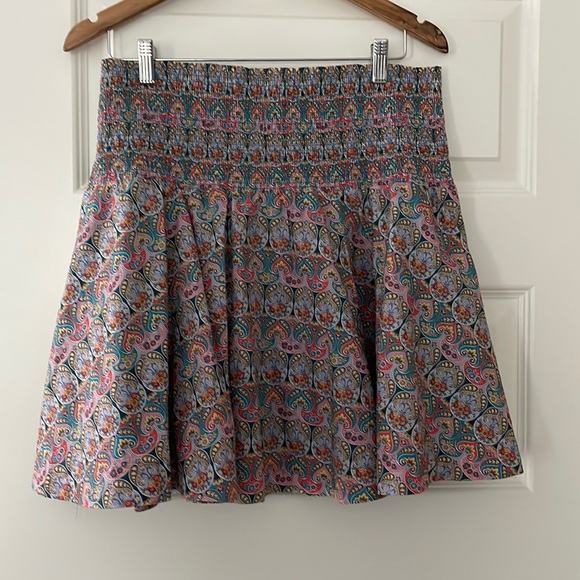 J. Crew Dresses & Skirts - J.Crew Smocked organic cotton mini skirt in Liberty® Giorgia Duke fabric